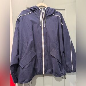 Old Navy hooded Zip Windbreaker worn once